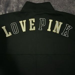 Pink zip up sweatshirt